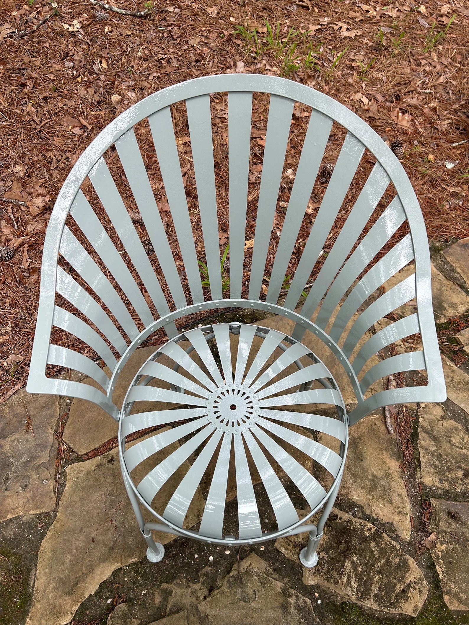 Francois Carre Fanback Garden Chair (Gray)