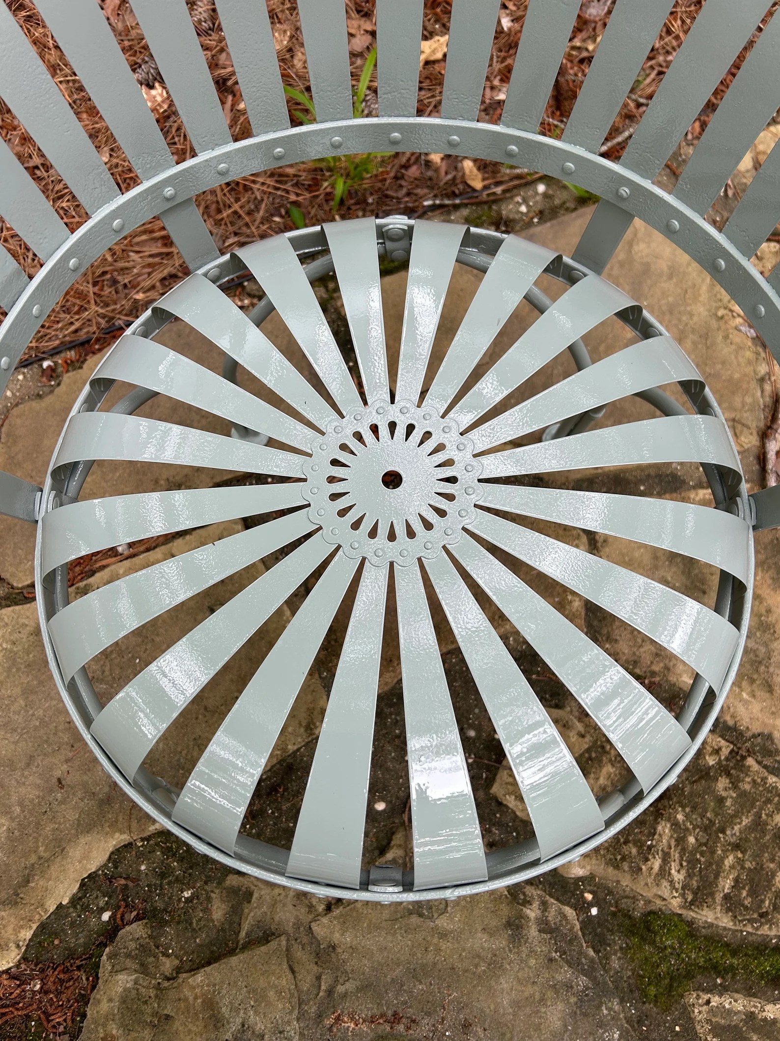 Francois Carre Fanback Garden Chair (Gray)