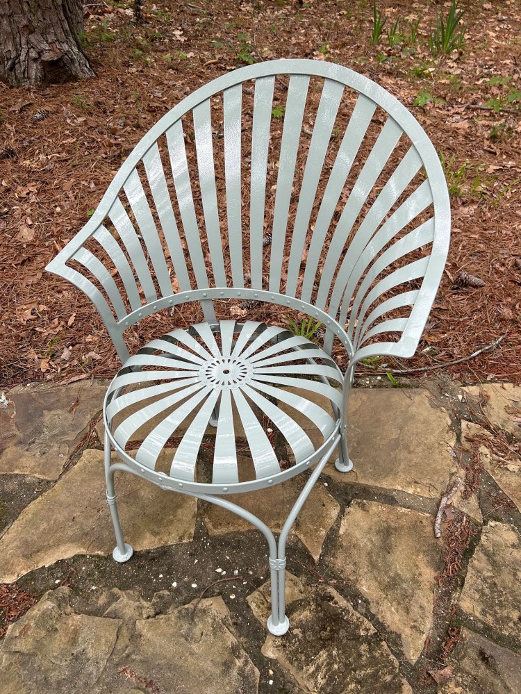 Francois Carre Fanback Garden Chair (Gray)