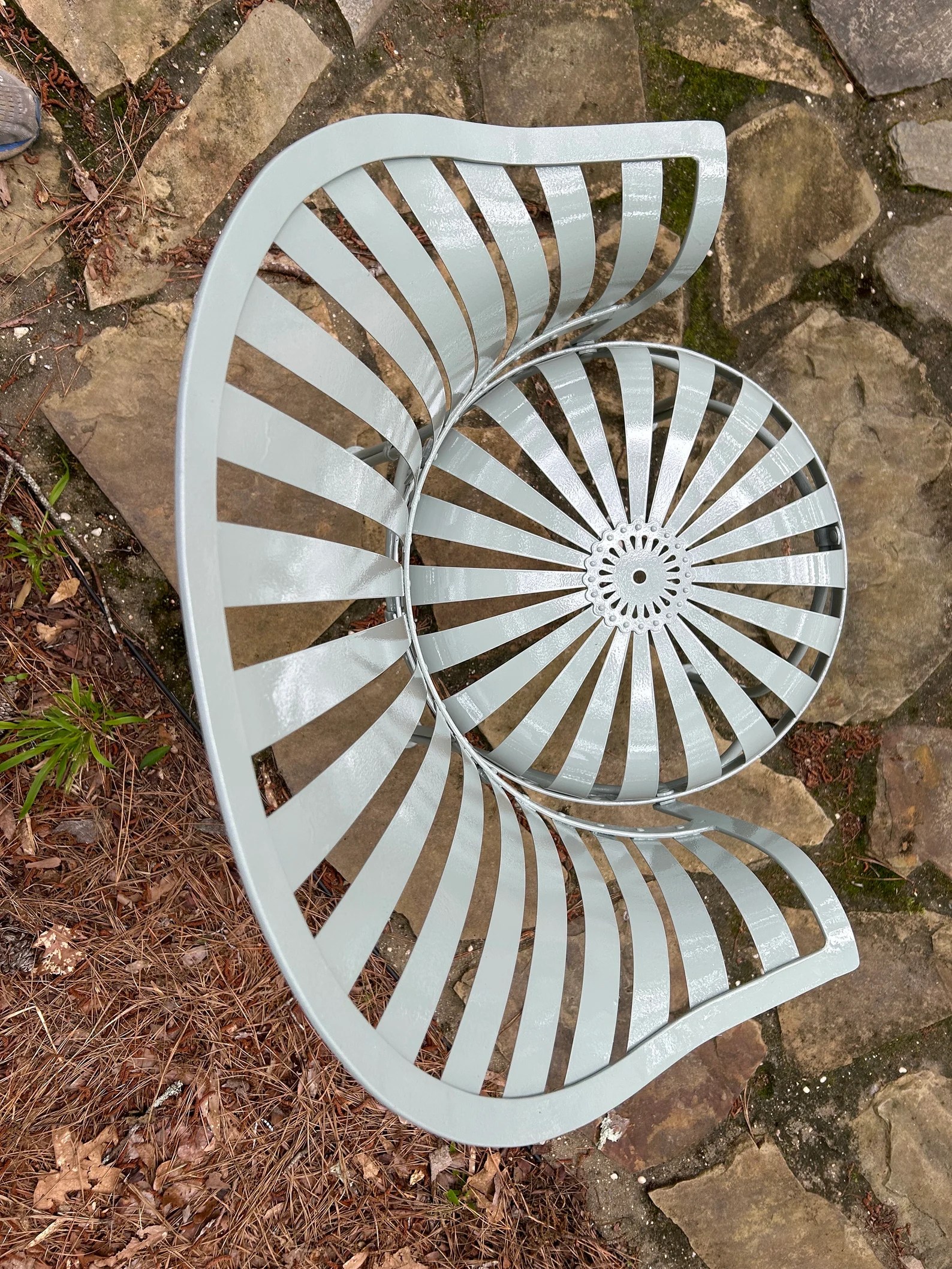 Francois Carre Fanback Garden Chair (Gray)