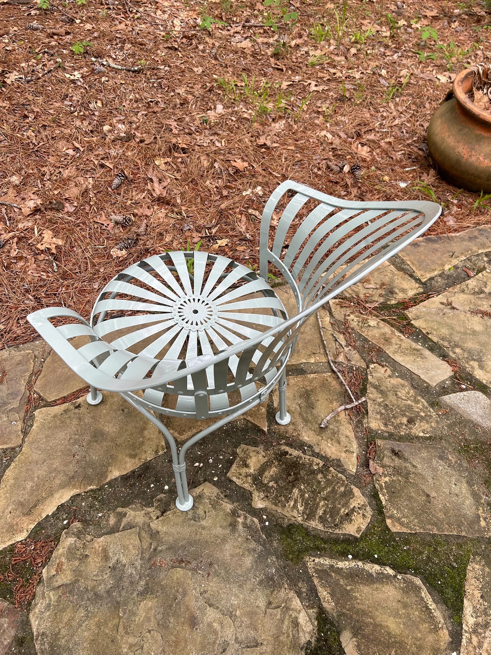 Francois Carre Fanback Garden Chair (Gray)