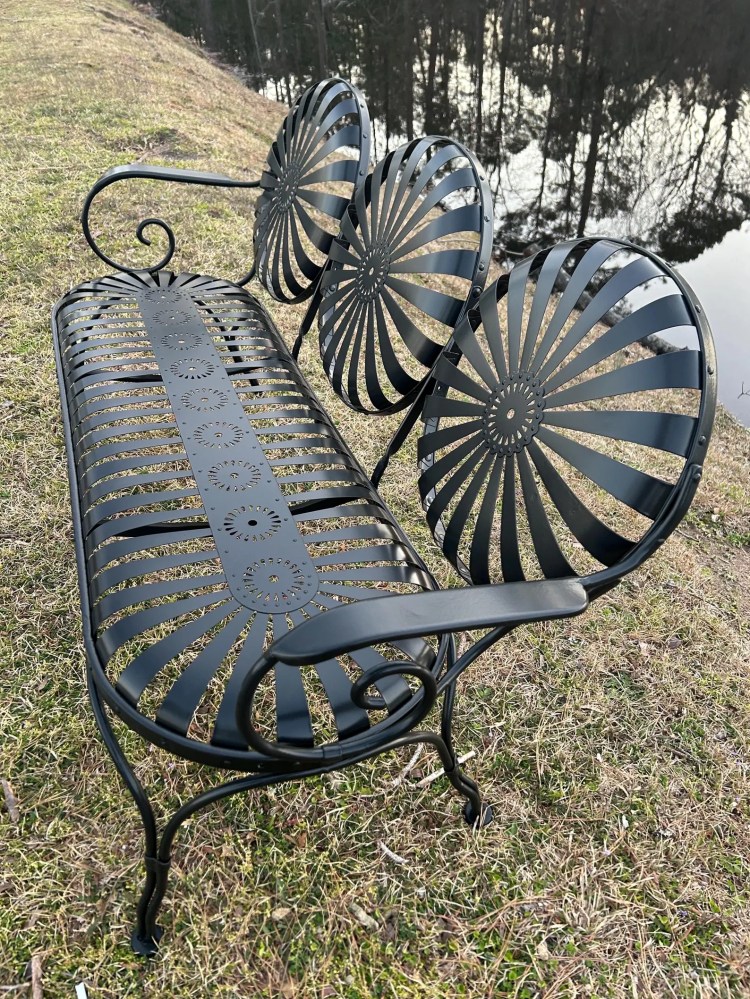 Francois Carre Settee Three Seater (Black)