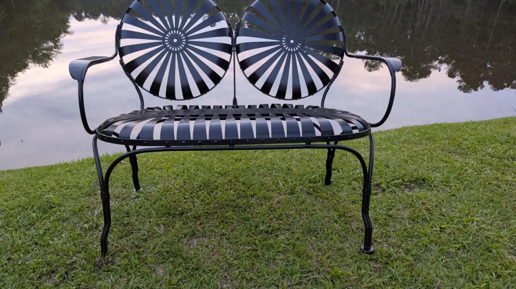 Francois Carre Settee Two Seater (Black)