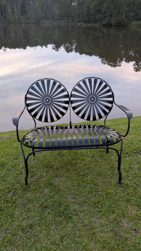 Francois Carre Settee Two Seater (Black)