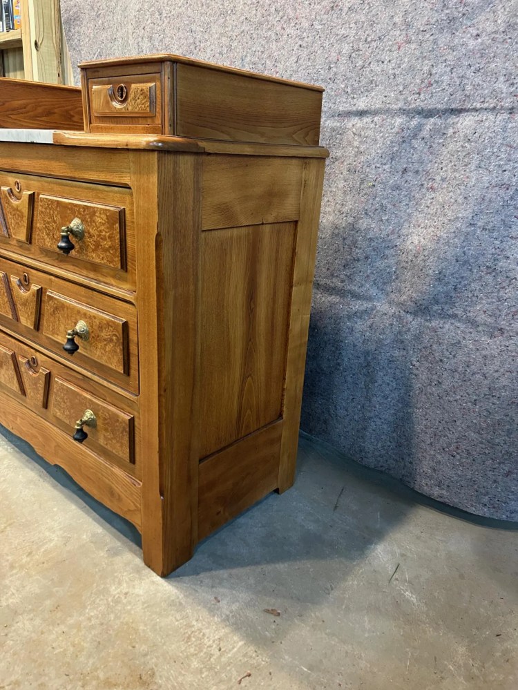 Oak Dresser with Marble Insert