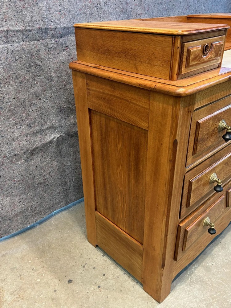 Oak Dresser with Marble Insert